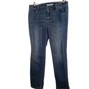 Chico's Platinum Denim Straight Leg Jeans